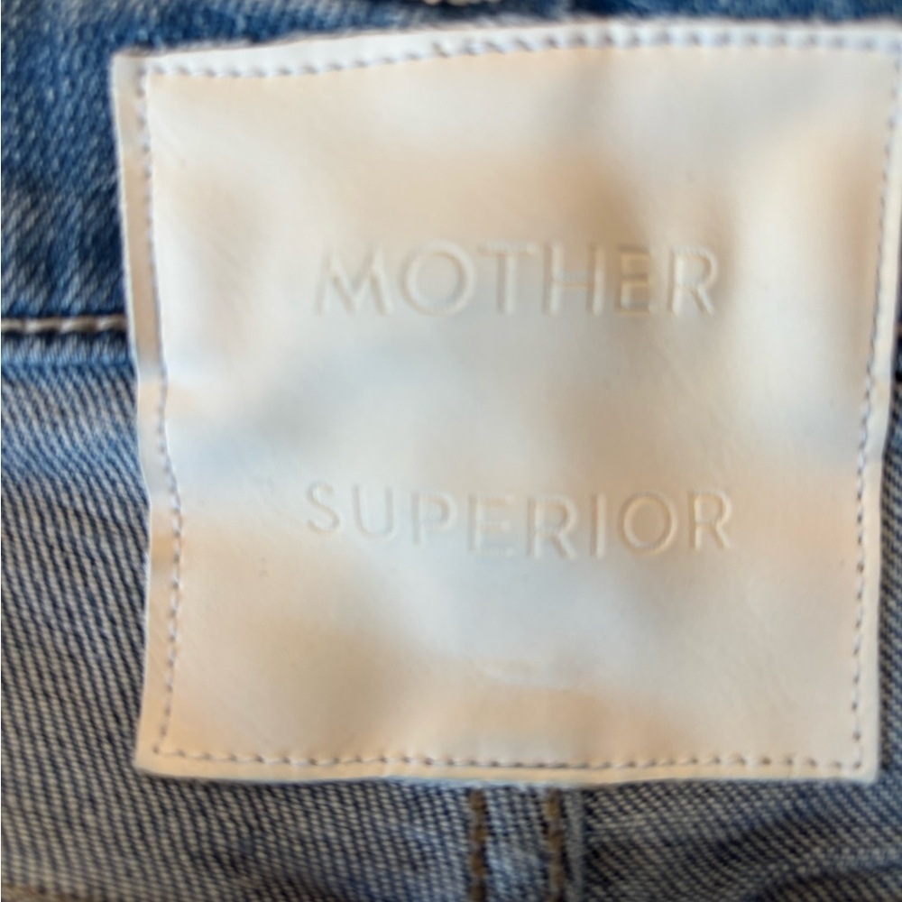 Mother Superior Metal Magic Insider Flood jeans 28 ankle studded blue cropped - Picture 15 of 15